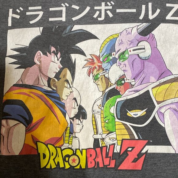 Dragonball Z Z Fighters and Ginyu Squad Face Off L Cotton Gray T-Shirt - Picture 2 of 6